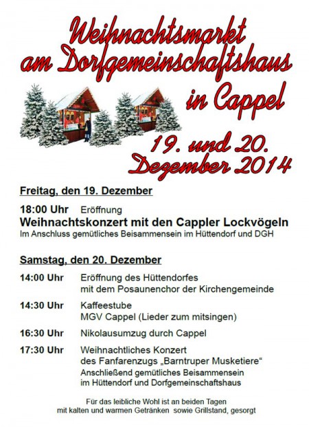 Weihnachtsmarkt-Cappel